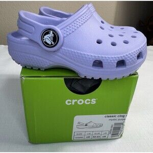 Crocs Classic Clog T Mystic Purple Toddler Size C6 NIB